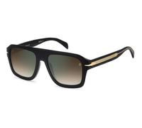 David Beckham Db 7127/S Occhiali, 2M2/QY Black Gold, 58 Uomo