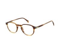 DAVID BECKHAM Mens DB 1140 Prescription Eyewear Frames, Striped Brown, 47, Marrone a righe, 47