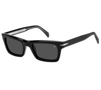 David Beckham Men's Sunglasses DB 7091/S 807/IR 51 - Black Acetate Frame, Grey Lenses