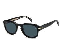 David Beckham Men's Sunglasses DB 7098/S 807/KU 51 - Black Acetate Frame, Blue Lenses