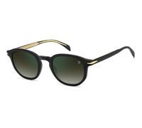 David Beckham Occhiali da Sole DB 1007/S MATTE BLACK/GREEN SHADED GREEN MIRRORED 51/24/145 uomo