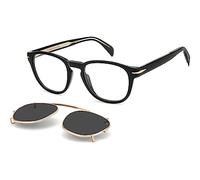 David Beckham Occhiali da Sole DB 1117/CS BLACK GOLD/GREY FOLDING CLIP ON 50/20/145 uomo