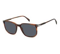 DAVID BECKHAM Uomo DB 1141/S EX4/IR Occhiali da sole Acetato Corno marrone Grigio Squadrata