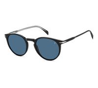 DAVID BECKHAM Uomo DAVID BECKHAM DB 1139/S 807/KU Occhiali da sole Acetato Nero Blu Squadrata