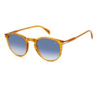 DAVID BECKHAM Uomo DAVID BECKHAM DB 1139/S DUA/08 Occhiali da sole Acetato Giallo Blu Squadrata Sfumato