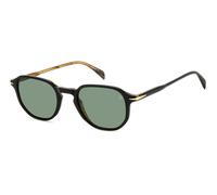 DAVID BECKHAM Uomo DAVID BECKHAM DB 1140/S 05K/O7 Occhiali da sole Acetato Nero Verde Geometrica Antiriflesso