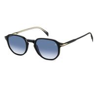 DAVID BECKHAM Uomo DAVID BECKHAM DB 1140/S 807/08 Occhiali da sole Acetato Nero Blu Geometrica Sfumato