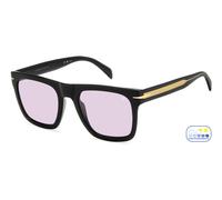 DAVID BECKHAM Uomo DAVID BECKHAM DB 7000/S FLAT 807/KE Occhiali da sole Acetato Nero Viola Squadrata