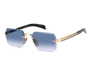 DAVID BECKHAM Uomo DAVID BECKHAM DB 7109/S RHL/08 Occhiali da sole Metallo Oro / Nero Blu Geometrica Sfumato