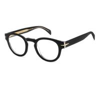 DAVID BECKHAM Uomo DB 7125 7C5 Montature da vista Acetato Nero Rotonda