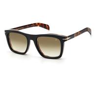 DAVID BECKHAM Uomo DB 7000/S XWY/9K Occhiali da sole Acetato Nero Marrone Squadrata Normale Sfumato
