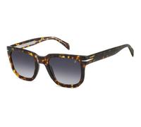 DAVID BECKHAM Uomo DB 7118/S 086/9O Occhiali da sole Acetato Havana Grigio Squadrata Sfumato