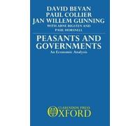 David Bevan Paul Collier Jan Willem Gun Peasants and Governm (Copertina rigida)