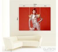 David Bowie - 13 - Quadro stampa su Tela Pelle Canvas Dipinto Arte Moderna