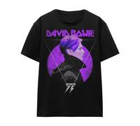 David Bowie 75 Maglietta Logo del Profilo Laterale Adulto Unisex (TV15601)