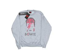 David Bowie Aladdin Sane Felpa Effetto invecchiato Ragazze (BI14580)