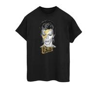 David Bowie Aladdin Sane Gold Maglietta Catenaccio Cotone Uomo (BI57250)