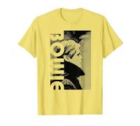 David Bowie - Basso Profilo Maglietta, Uomo, Limone, L