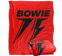David Bowie Bowie 75 Single Color Logo Silky Touch Super Soft Throw Blanket 152 X 127 Cm