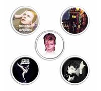 David Bowie Early Albums Button Badge 5 Pack Size One Size