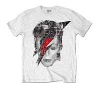 David Bowie Halftone Flash Face T Shirt Size M