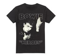 David Bowie Heroes Cover Maglietta Uomo (TV13388)