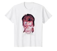 David Bowie - La Stella più Bella Maglietta, Bambini, Bianco, 8 Anni