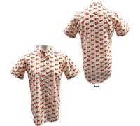 David Bowie Logo Pattern White autorizzato Uomo maglietta