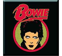 David Bowie Magnete per frigorifero Flash Logo Nue ufficiale, 76 mm x 76 mm, taglia unica