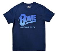 David Bowie On Tour 1974 ufficiale Uomo maglietta unisex