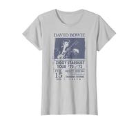 David Bowie - Radio City Maglietta, Donna, Argento, XS