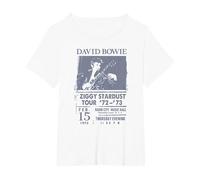 David Bowie - Radio City Maglietta, Donna Plus-Size, Bianco, 1X