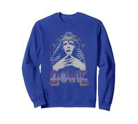 David Bowie - Re Tut Felpa, Unisex per Adulti, Blu Reale, M