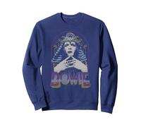 David Bowie - Re Tut Felpa, Unisex per Adulti, Navy, S