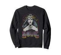 David Bowie - Re Tut Felpa, Unisex per Adulti, Nero, XL