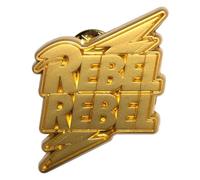 David Bowie Rebel Rebel Oro Pin Badge