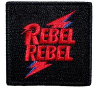 David Bowie Rebel Rebel Rosa & Blu Woven Patch Size One Size