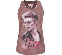 David Bowie Smoking Donna Top Corallo S 100% Cotone Regular