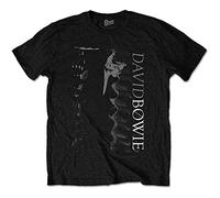 David Bowie T Shirt Distorted Photo Logo Nuovo Ufficiale Uomo Size XL