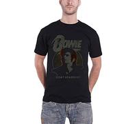 David Bowie - T-Shirt # S Black Unisex # Vintage Ziggy