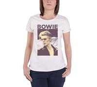 David Bowie - T-Shirt # Xxl Ladies White # Smoking