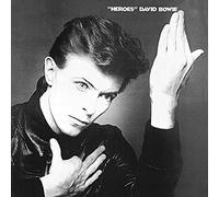 David Bowie Tela con Stampa Heroes, 40 x 40 cm, Poliestere, Argento, 40x40x3.2 cm