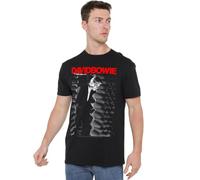 David Bowie to Station T Shirt, Nero, M Unisex-Adulto