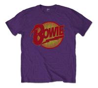 David Bowie Vintage Diamond Dogs Logo autorizzato Uomo maglietta