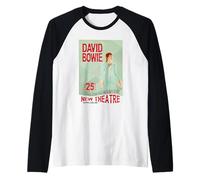 David Bowie Ziggy Stardust Nuovo Teatro Oxford Inghilterra 1973 Maglia con Maniche Raglan