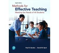David Byrd Paul Burden Methods for Effective Teaching (Tascabile)