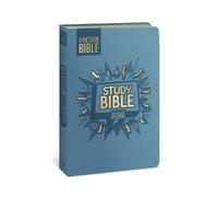 The Action Bible Study Bible Esv, Leathersoft, Blue, Full Color