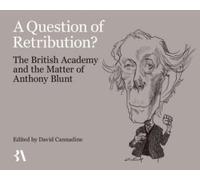 David Cannadine A Question of Retribution? (Copertina rigida)
