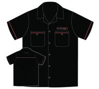 David Carey Dodge American Auto Biker Meccanico con Bottoni Camicia di Lavoro