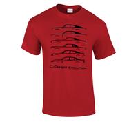 David Carey Dodge Caricabatterie Modelli Evolution 1977-2017 Auto T Shirt 48215